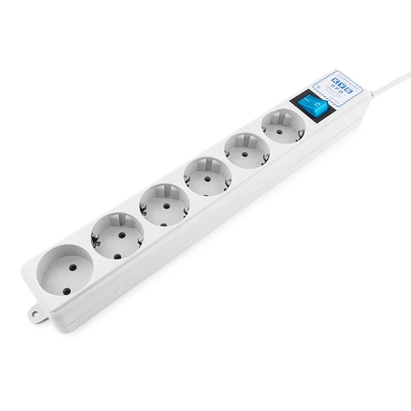 PowerCube PRO Сетевой фильтр, 3.0м, 16А/3,5кВт, Электрическая мануфактура | SPL(5+1)-16B-P-3М