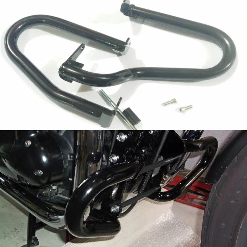 Защита от повреждения двигателя для Honda Rebel 1100 DCT CM1100 CMX1100 21 8BL-SC83 2021-2023 глянцевый/матовый черный