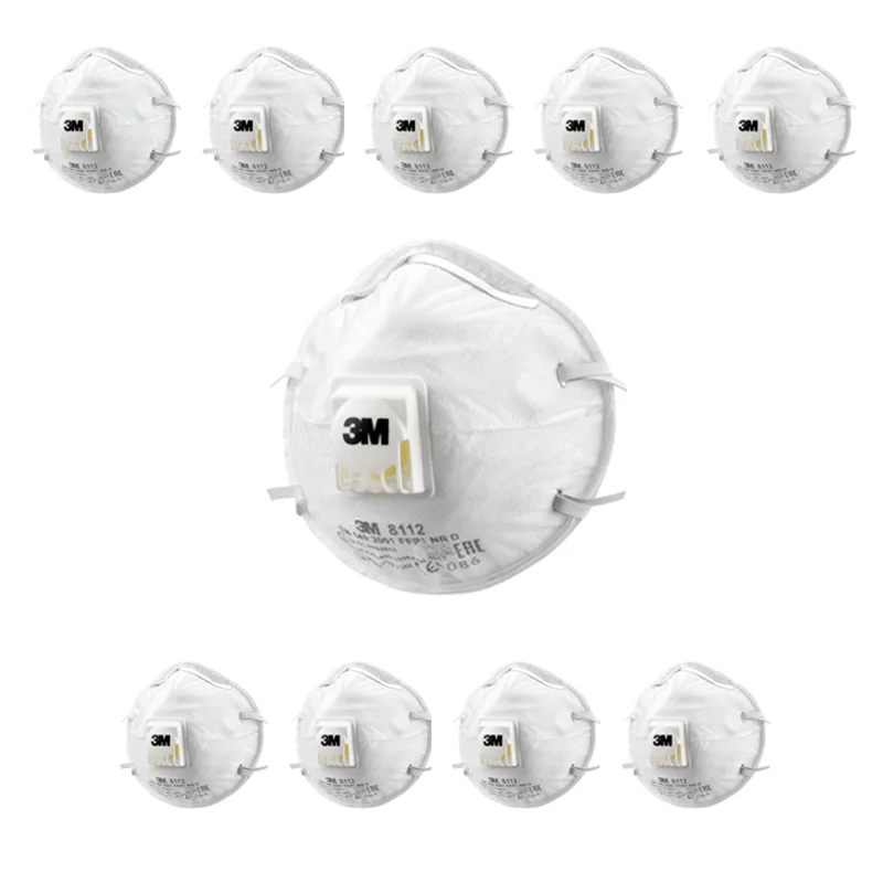 Респиратор 3M 8112 FFP1, фильтрующий, до 4 ПДК, 10 шт.