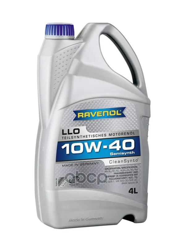 Ravenol Sae 10w-40 4l Llo New Моторное Масло