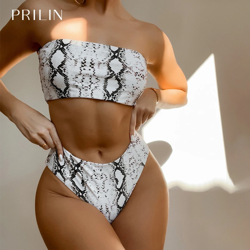 Женские Купальники PRILIN, бандо, купальный костюм из 2 предметов, оптовая продажа, женское винтажное бикини 2022
