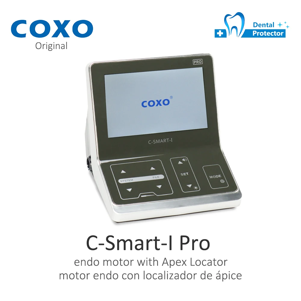 Эндодвигатель COXO C-Smart-I Pro — швейцарский электродвигатель, 9, программируемая скорость/крут, автоматический обратный ход, двойной летательный локатор