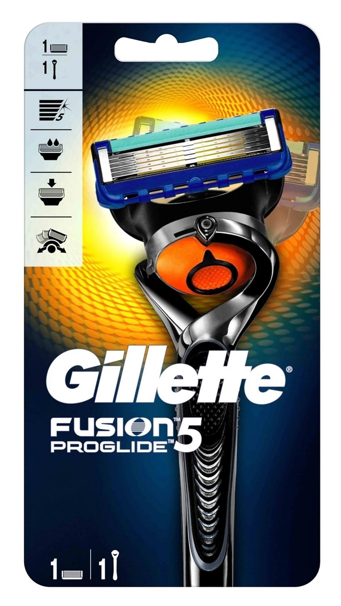 Оригинальные бритвенные лезвия Gillette Fusion Proglide FlexBall 1up и дополнительные 2/4/8/14