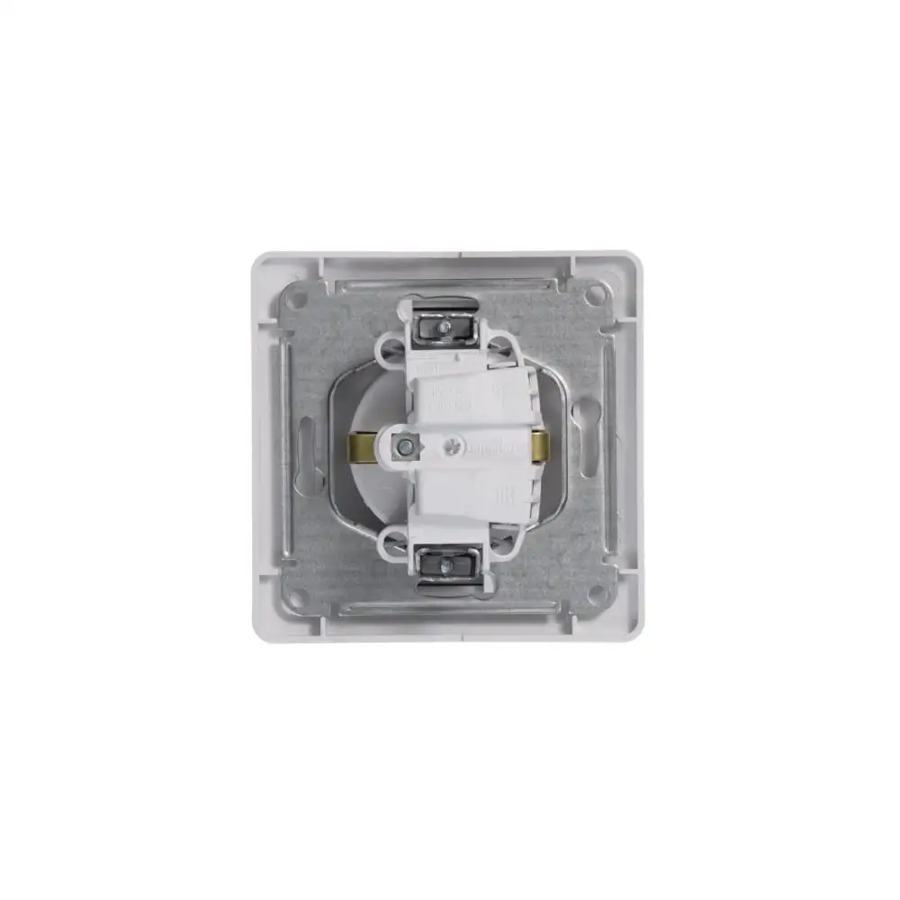 Фото Schneider Electric Glossa Бел Розетка с/з (в сборе с рамкой) №4