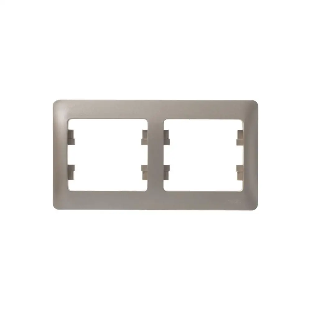 Фото Schneider Electric Glossa Титан Рамка 2-ая, горизонтальная №3